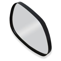Agenzia 14 Modern Small Black Pebble Metal Wall Mirror 28 x 36cm - Size: 28 x 36 cm - thumbnail 5