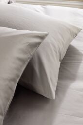 Hotel Pure Luxury 5 Star Classic Pillowcase - Pair in Grey - Size: Standard Pillow Case - thumbnail 4