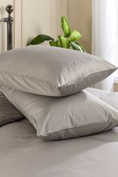 Hotel Pure Luxury 5 Star Classic Pillowcase - Pair in Grey - Size: Standard Pillow Case - thumbnail 5