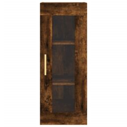 Berkfield Home Highboard Smoked Oak 34.5x34x180 cm Engineered Wood in Brown - thumbnail 6