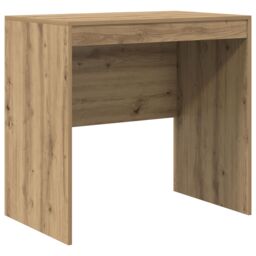 Berkfield Home Desk with Storage Artisan Oak Engineered Wood in Blue - thumbnail 4