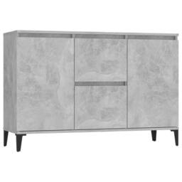 Berkfield Home Sideboard Concrete Grey 104x35x70 cm Engineered Wood - Size: 104 x 35 x 70 cm - thumbnail 1