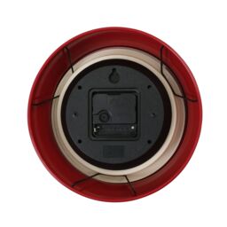 Orsina Metal White Face Wall Clock in Red - thumbnail 3
