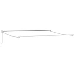 Berkfield Home Manual Retractable Awning Orange & Brown 350x250 cm - thumbnail 5