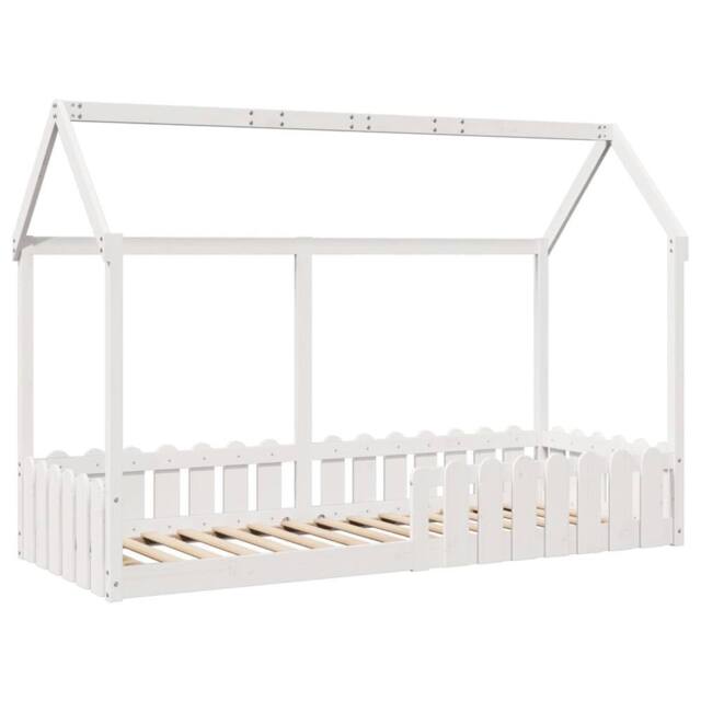 Berkfield Home Kids' House Bed Frame without Mattress White 80x200 cm - image 1