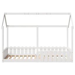 Berkfield Home Kids' House Bed Frame without Mattress White 80x200 cm - thumbnail 4