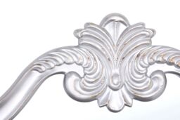 Orsina Antique Silver Wall Mirror, Hallway Mirror, Decorative Mirror With Symmetrical Floral Relief, Distressed Mirror - thumbnail 3