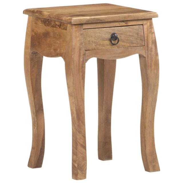 Berkfield Home Bed Cabinet 28x28x46 cm Solid Mango Wood in Brown - Size: 28 x 28 x 46 cm - image 1