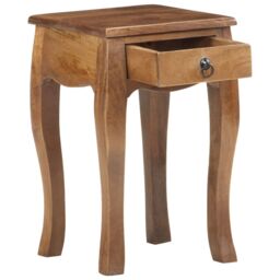 Berkfield Home Bed Cabinet 28x28x46 cm Solid Mango Wood in Brown - Size: 28 x 28 x 46 cm - thumbnail 4
