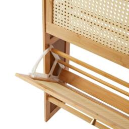 SPETLEK Bamboo Shoe Cabinet Clothes Rack in Brown - thumbnail 4