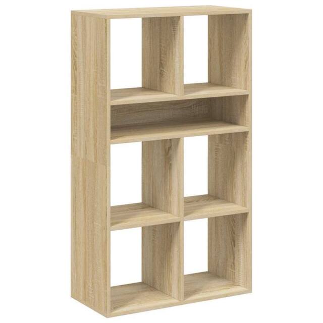 Berkfield Home Book Cabinet Sonoma Oak 66x31x112 cm Engineered Wood in Brown - Size: 66 x 31 x 112 cm - image 1