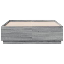 Berkfield Home Bed Frame without Mattress Grey Sonoma 120x190 cm Small Double - thumbnail 4