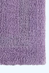 Homescapes Luxury Bath Mat Reversible 100% Cotton 1600GSM, 50 x 80cm, Extra Soft in Lilac - Size: 50 x 80 cm - thumbnail 2