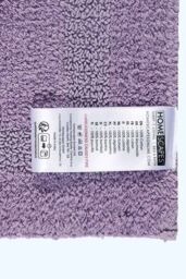 Homescapes Luxury Bath Mat Reversible 100% Cotton 1600GSM, 50 x 80cm, Extra Soft in Lilac - Size: 50 x 80 cm - thumbnail 3