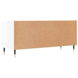 Berkfield Home TV Cabinet High Gloss White 100x34.5x44.5 cm Engineered Wood - thumbnail 8