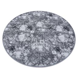 RugsX Concrete Circle Rug in Grey - Size: 100 cm diameter