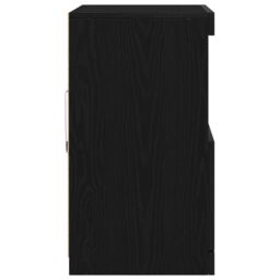 Berkfield Home Sideboard with LED Lights Black Oak 60x37x67 cm - Size: 60 x 37 x 67 cm - thumbnail 7