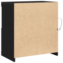 Berkfield Home Sideboard with LED Lights Black Oak 60x37x67 cm - Size: 60 x 37 x 67 cm - thumbnail 8