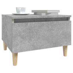 Berkfield Home Side Table Concrete Grey 50x46x35 cm Engineered Wood - Size: 50 x 46 x 35 cm - thumbnail 4
