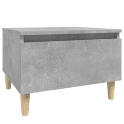 Berkfield Home Side Table Concrete Grey 50x46x35 cm Engineered Wood - Size: 50 x 46 x 35 cm - thumbnail 2