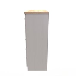 Ready Assembled 2 U Norton 5 Drawer Chest (Ready Assembled) in Taupe - Size: Large - thumbnail 2