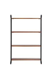 MH London Wall Shelf Solid Wood & Metal Shelf Bookshelves - Phantom in Walnut - thumbnail 6