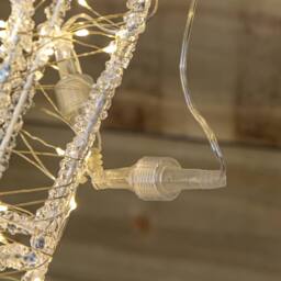 Samuel Alexander 1.24m Acrylic Christmas Deer Decoration. Red Bow & 880 White LEDs - thumbnail 9