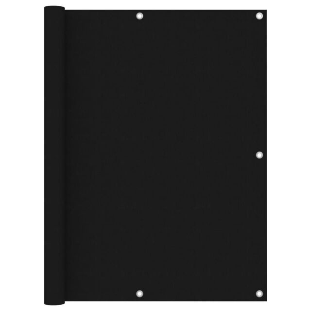 Berkfield Home Balcony Screen Black 120x600 cm Oxford Fabric - image 1
