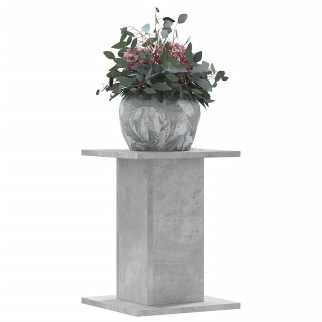 Berkfield Home Plant Stands 2 pcs Concrete Grey 30x30x40 cm Engineered Wood - Size: 30 x 30 x 40 cm - image 1