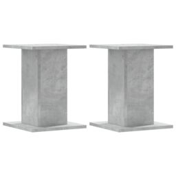 Berkfield Home Plant Stands 2 pcs Concrete Grey 30x30x40 cm Engineered Wood - Size: 30 x 30 x 40 cm - thumbnail 2