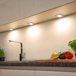 SPETLEK 20W LED Under Cabinet Kitchen Shelf Lights Slim in Silver - thumbnail 5