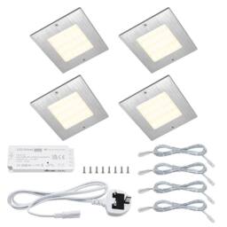 SPETLEK 20W LED Under Cabinet Kitchen Shelf Lights Slim in Silver