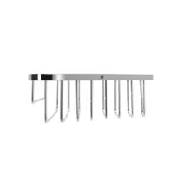 NESTLUNE Stainless Steel Corner Shower Caddy Basket in Silver - thumbnail 3