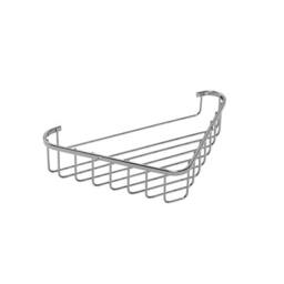 NESTLUNE Stainless Steel Corner Shower Caddy Basket in Silver - thumbnail 5