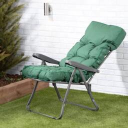 EONLION Alfresia Garden Recliner Chair in Green - thumbnail 2