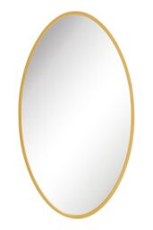 "MirrorOutlet Gold Metal Framed Oval Garden Wall Mirror 71"" X 39"" (180 x 100CM) - Size: 1 Pack" - thumbnail 6