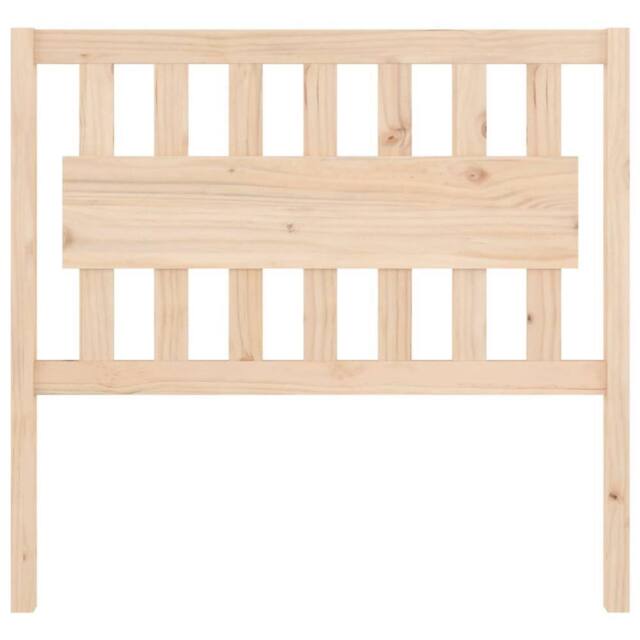 Berkfield Home Beautiful Bed Headboard 105.5x4x100 cm Solid Wood Pine in Light Tan - image 1