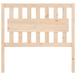 Berkfield Home Beautiful Bed Headboard 105.5x4x100 cm Solid Wood Pine in Light Tan - thumbnail 1