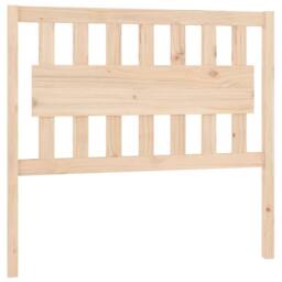 Berkfield Home Beautiful Bed Headboard 105.5x4x100 cm Solid Wood Pine in Light Tan - thumbnail 3