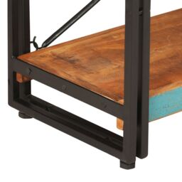 Berkfield Home 3-Tier Bookcase 140x30x80 cm Solid Reclaimed Wood - Size: 140 x 30 x 80 cm - thumbnail 4