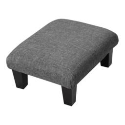 EONLION Grey 50*37*20cm Small Wooden Footstool in Dark Grey - Size: 100 cm - thumbnail 2