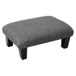 EONLION Grey 50*37*20cm Small Wooden Footstool in Dark Grey - Size: 100 cm