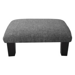EONLION Grey 50*37*20cm Small Wooden Footstool in Dark Grey - Size: 100 cm - thumbnail 3