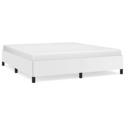 Berkfield Home Bed Frame White 180x200 cm Super King Faux Leather - thumbnail 2
