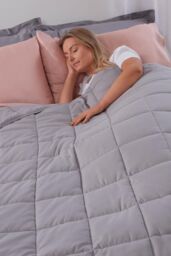 OHS Sensory Sleep Therapy Weighted Blanket 125 x 150 cm 4kg in Grey - Size: 125 cm x 150 cm - thumbnail 3