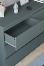 Home Discount Vida Designs Denver 6 Drawer Chest of Drawers Storage in Green - thumbnail 6