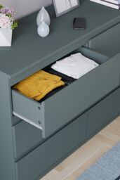 Home Discount Vida Designs Denver 6 Drawer Chest of Drawers Storage in Green - thumbnail 5