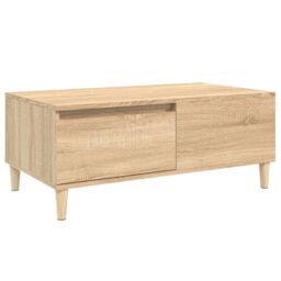Berkfield Home Coffee Table Sonoma Oak 90x50x36.5 cm Engineered Wood in Brown - thumbnail 2