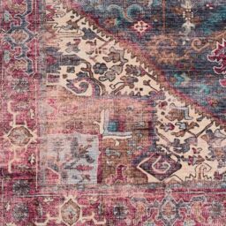 Kukoon Pink Distressed Soft Washable & Liquid Repellent Living Room Area Rug in Dark Indigo - Size: 160 cm x 230 cm - thumbnail 8
