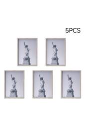 Living and Home 5-Piece Photo Frame Set in Beige - thumbnail 3